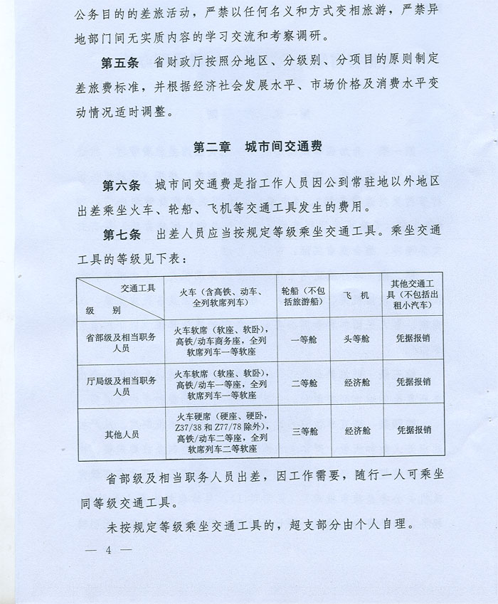 湖北省省級黨政機關(guān)差旅費管理辦法